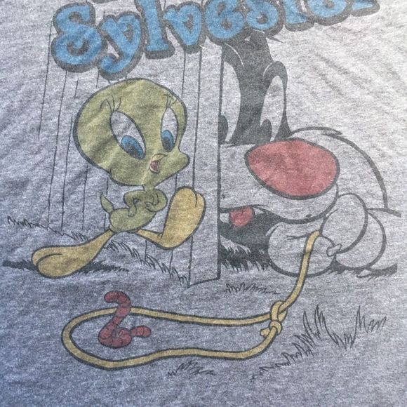 Looney Toons Tweety and Sylvester  graphic tee. - Picture 2 of 6